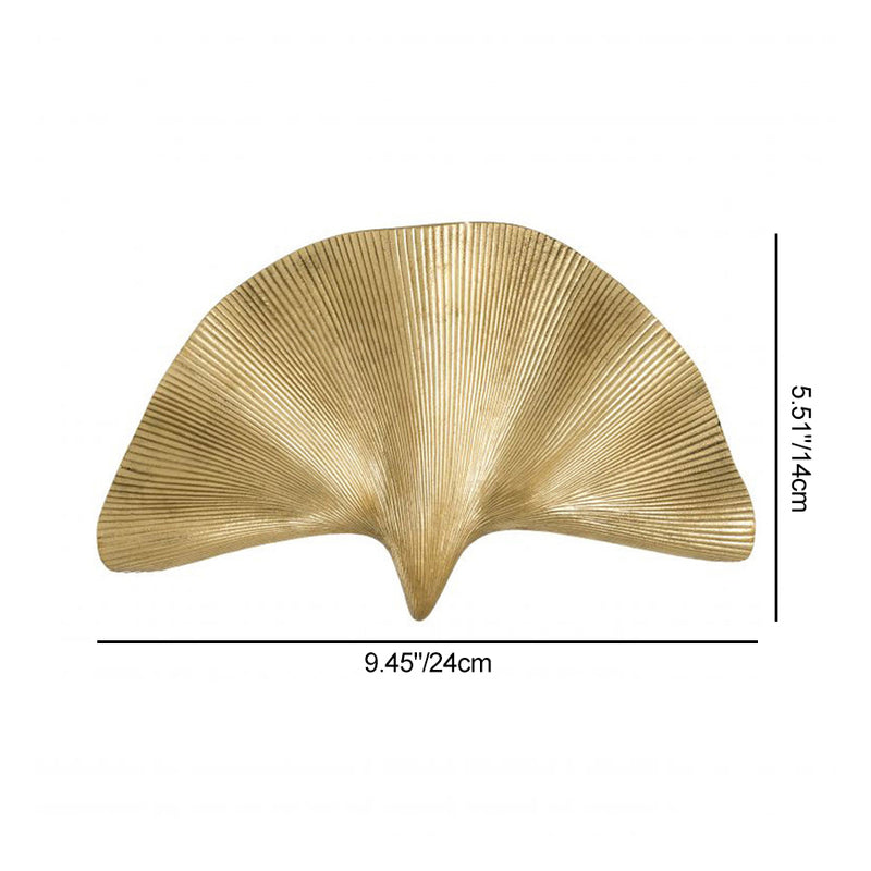 Contemporary Luxury Ginkgo Leaf All Copper 1-Light Wall Sconce Lamp For Living Room