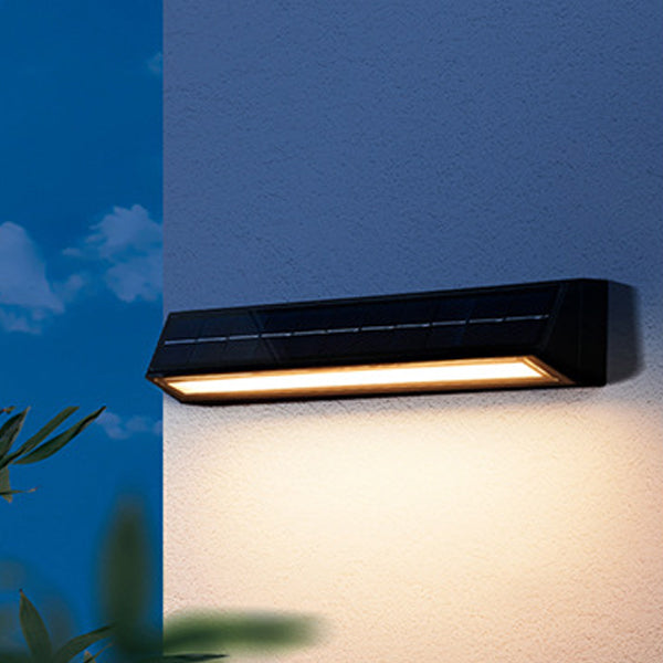Applique Murale LED Moderne Minimaliste Rectangulaire Triangle Incliné en Acrylique ABS Pour Patio Extérieur 