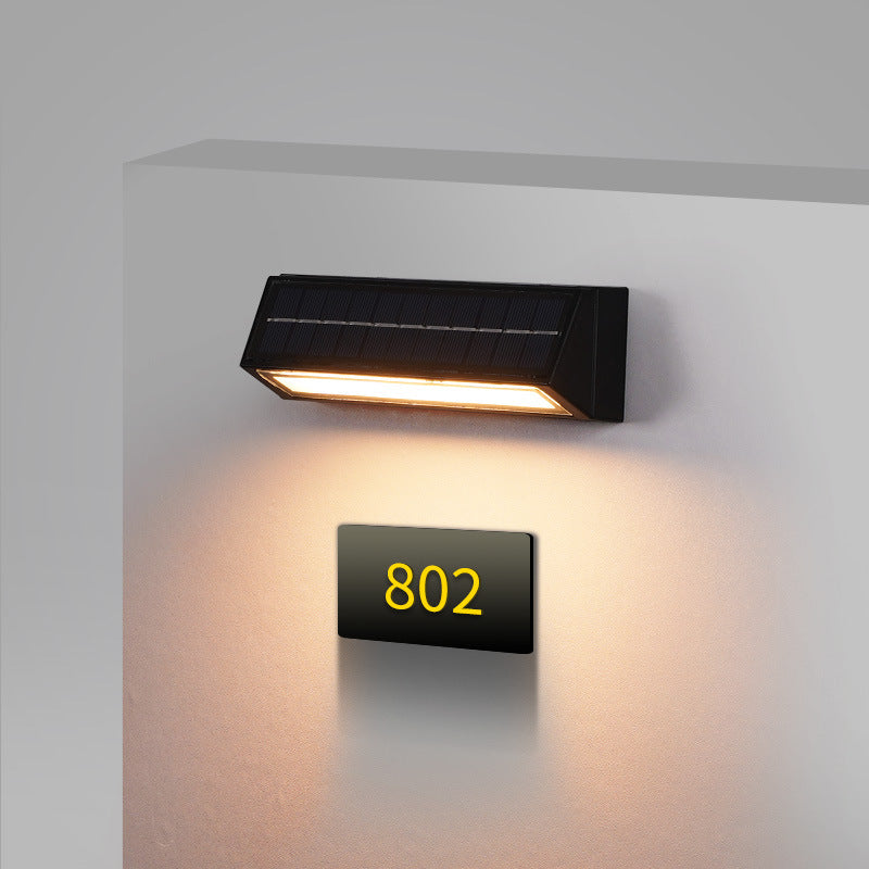 Applique Murale LED Moderne Minimaliste Rectangulaire Triangle Incliné en Acrylique ABS Pour Patio Extérieur 