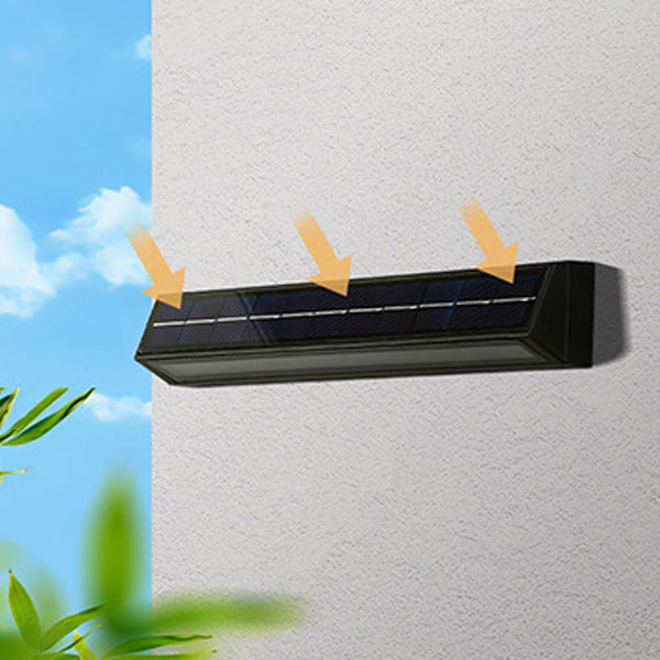 Applique Murale LED Moderne Minimaliste Rectangulaire Triangle Incliné en Acrylique ABS Pour Patio Extérieur 