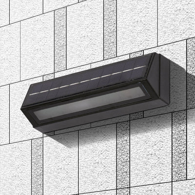 Applique Murale LED Moderne Minimaliste Rectangulaire Triangle Incliné en Acrylique ABS Pour Patio Extérieur 