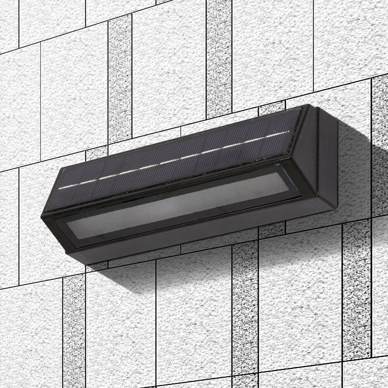 Applique Murale LED Moderne Minimaliste Rectangulaire Triangle Incliné en Acrylique ABS Pour Patio Extérieur 
