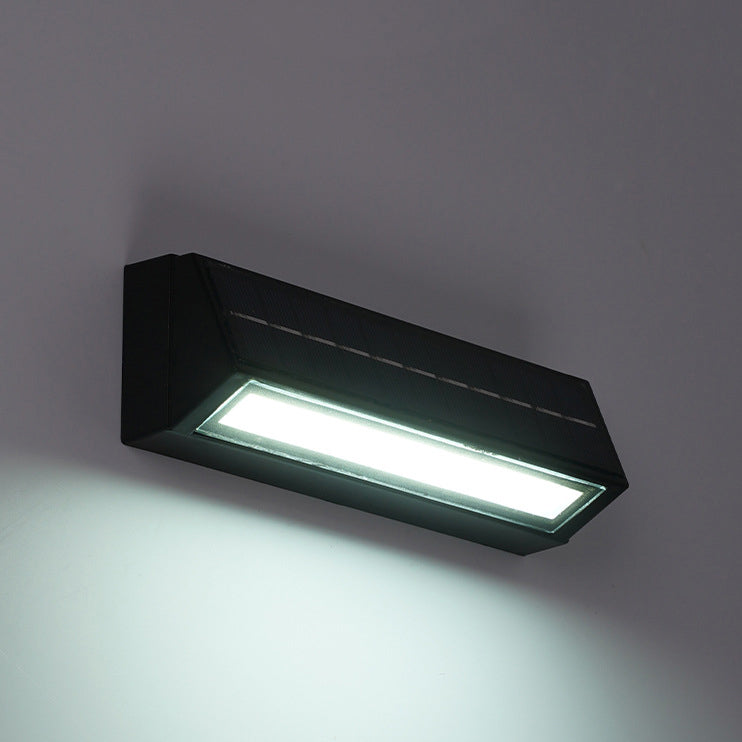 Applique Murale LED Moderne Minimaliste Rectangulaire Triangle Incliné en Acrylique ABS Pour Patio Extérieur 