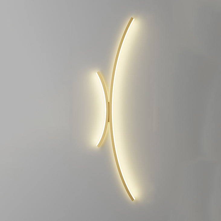 Moderne minimalistische Linie Aluminium Silikon LED Wandleuchte für das Schlafzimmer 