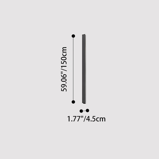 Modern Minimalist Outdoor Waterproof Long Aluminum Acrylic LED Wall Sconce Lamp For Outdoor Patio