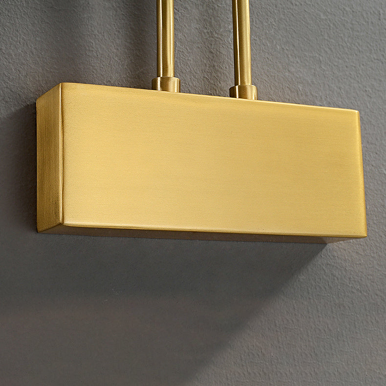 Moderne Luxus Gebogene Stange Zylinder Alle Messing LED Schminklicht Wandleuchte Lampe Für Badezimmer 