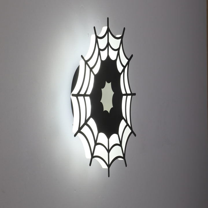 Contemporary Creative Spider Web Iron Acrylic LED Wall Sconce Lamp For Bedroom