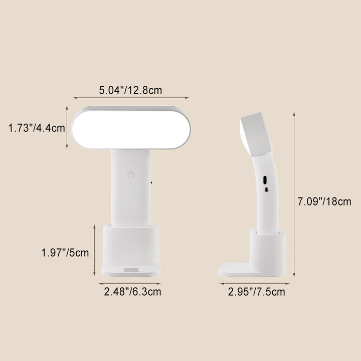 Moderne minimalistische rechteckige tragbare Lesetischlampe aus PP für das Schlafzimmer 