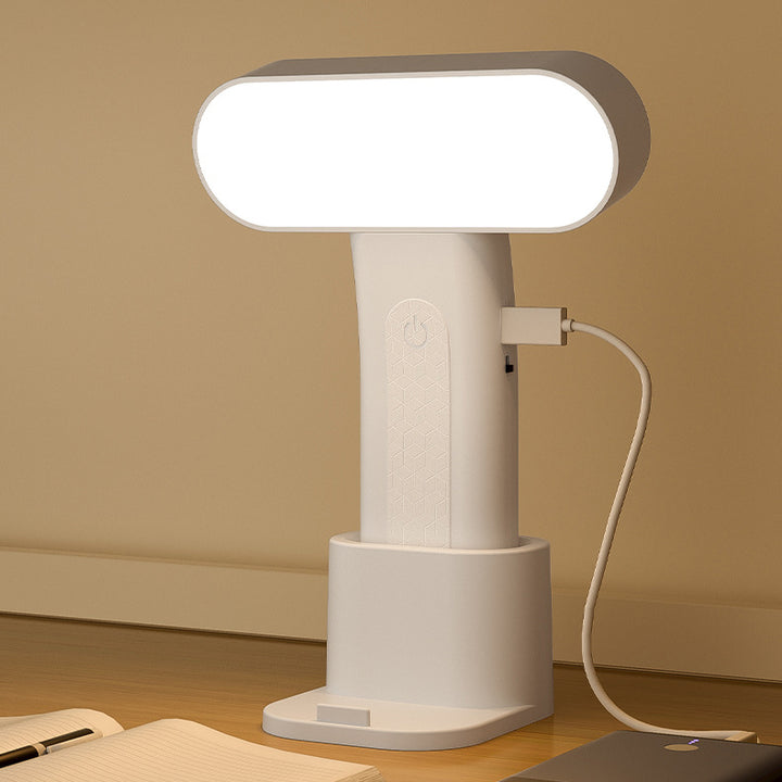 Moderne minimalistische rechteckige tragbare Lesetischlampe aus PP für das Schlafzimmer 
