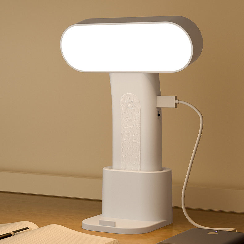 Modern Minimalist Rectangle Portable Reading PP Table Lamp For Bedroom
