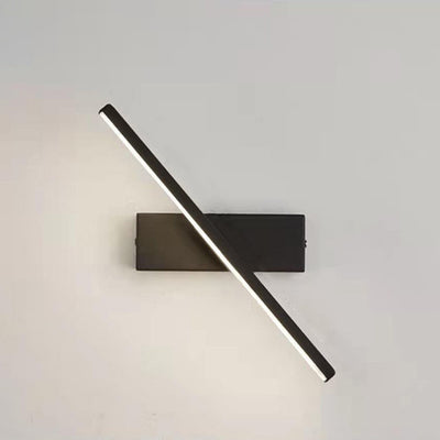 Moderne minimalistische lange Wandlampe aus Eisen und Aluminium mit LED für das Wohnzimmer 
