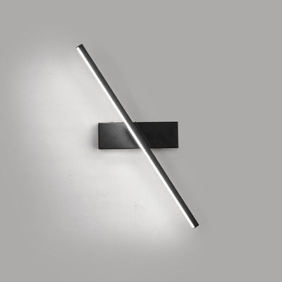 Moderne minimalistische lange Wandlampe aus Eisen und Aluminium mit LED für das Wohnzimmer 