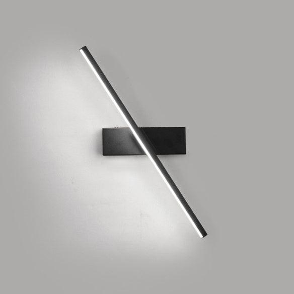 Moderne minimalistische lange Wandlampe aus Eisen und Aluminium mit LED für das Wohnzimmer 