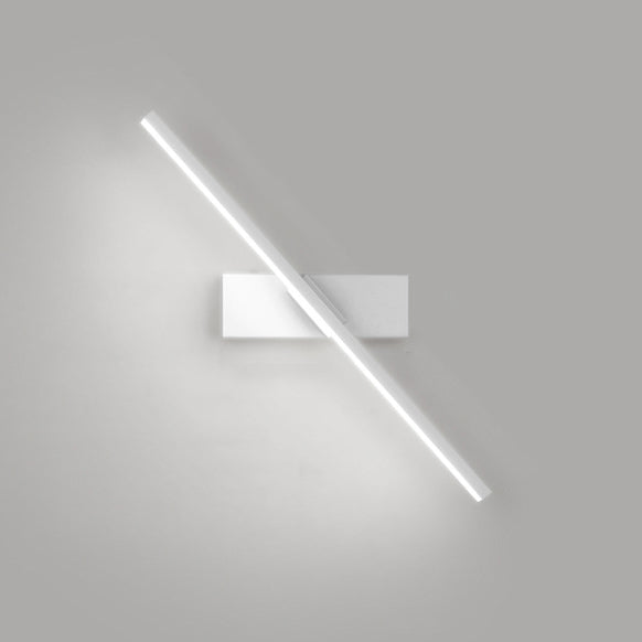Moderne minimalistische lange Wandlampe aus Eisen und Aluminium mit LED für das Wohnzimmer 