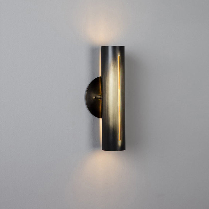 Modern Minimalist Cylinder Iron LED Wall Sconce Lamp For Living Room