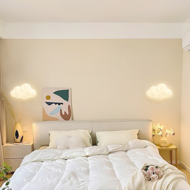 Modern Minimalist Stars Cloud Leaf Hardware PE LED Wall Sconce Lamp For Living Room