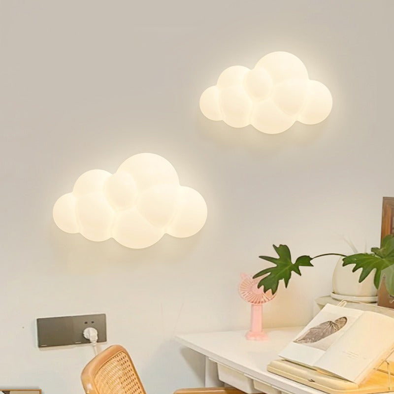 Modern Minimalist Stars Cloud Leaf Hardware PE LED Wall Sconce Lamp For Living Room