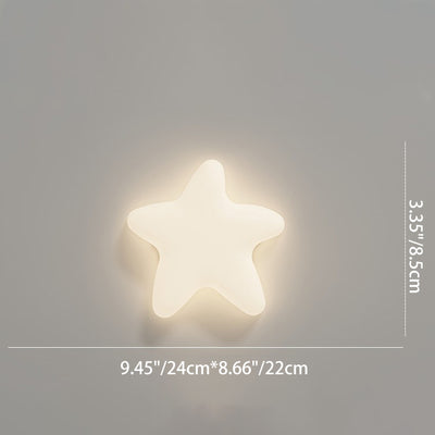 Modern Minimalist Stars Cloud Leaf Hardware PE LED Wall Sconce Lamp For Living Room