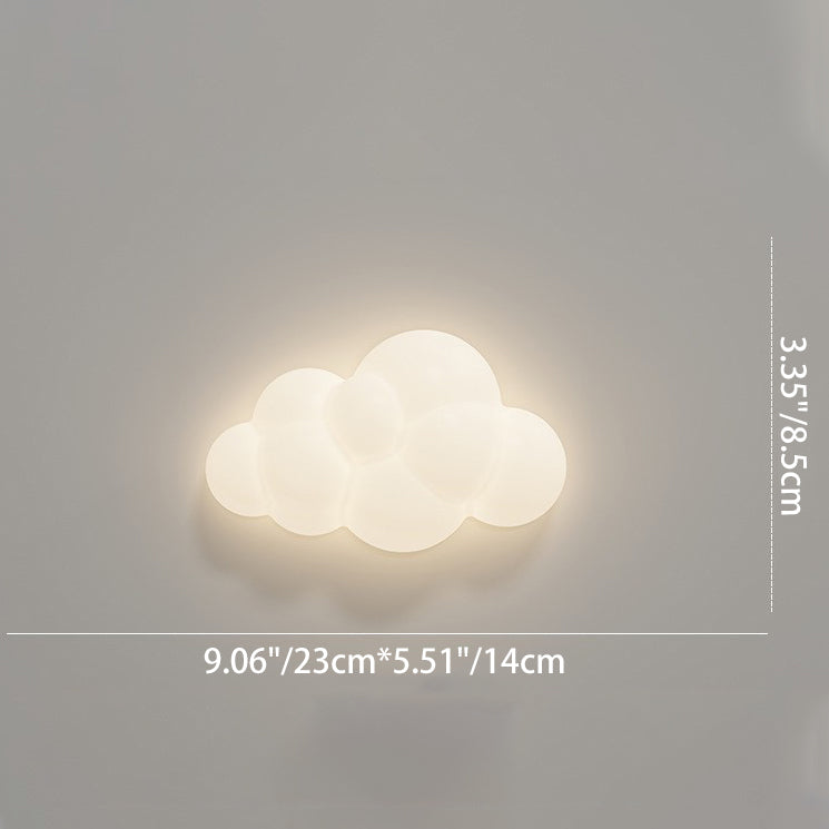 Modern Minimalist Stars Cloud Leaf Hardware PE LED Wall Sconce Lamp For Living Room