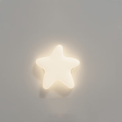 Modern Minimalist Stars Cloud Leaf Hardware PE LED Wall Sconce Lamp For Living Room