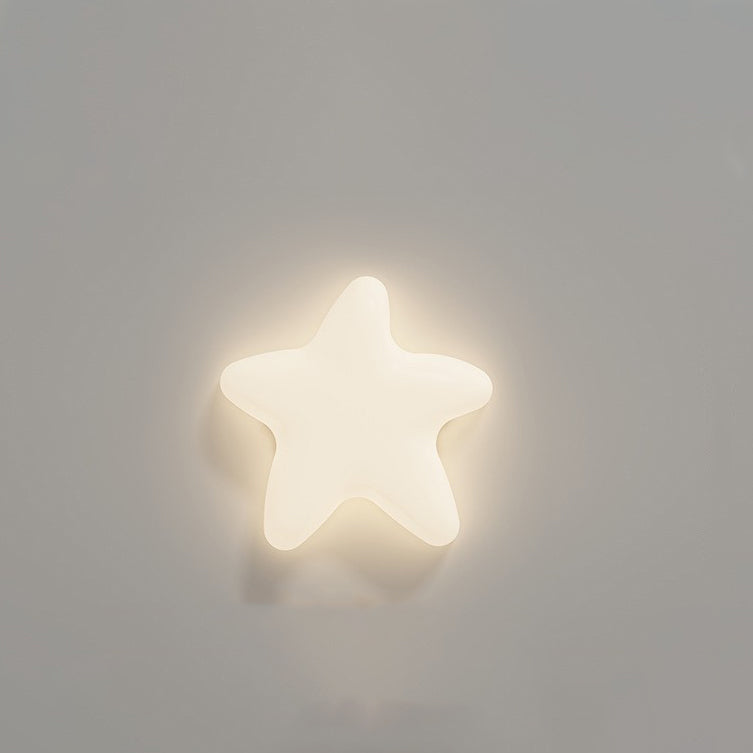 Modern Minimalist Stars Cloud Leaf Hardware PE LED Wall Sconce Lamp For Living Room