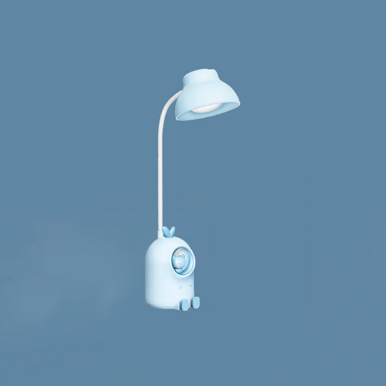 Modern Minimalist Kids Round Ball Moe Pets Shape Plastic LED Table Lamp For Living Room