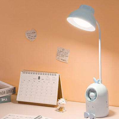 Modern Minimalist Kids Round Ball Moe Pets Shape Plastic LED Table Lamp For Living Room
