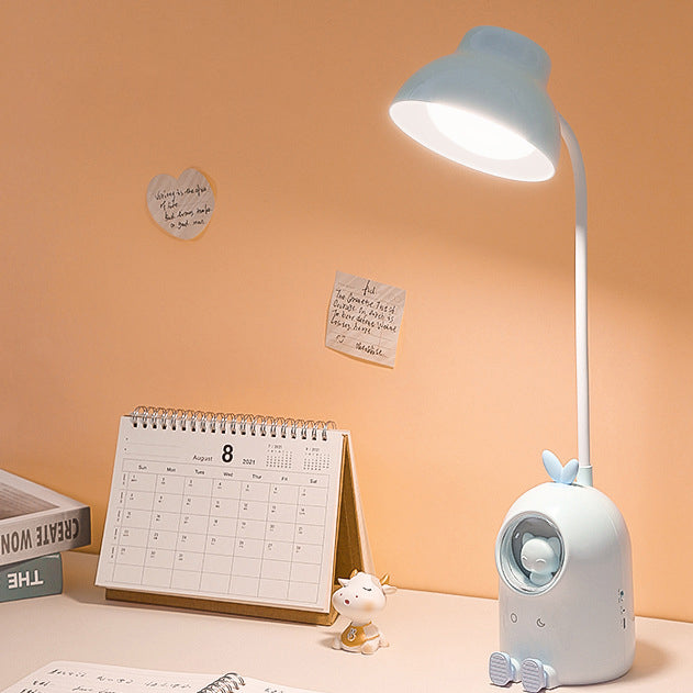 Modern Minimalist Kids Round Ball Moe Pets Shape Plastic LED Table Lamp For Living Room