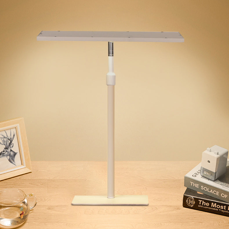 Modern Minimalist Rectangle Iron LED Table Lamp For Bedroom