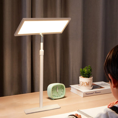Modern Minimalist Rectangle Iron LED Table Lamp For Bedroom