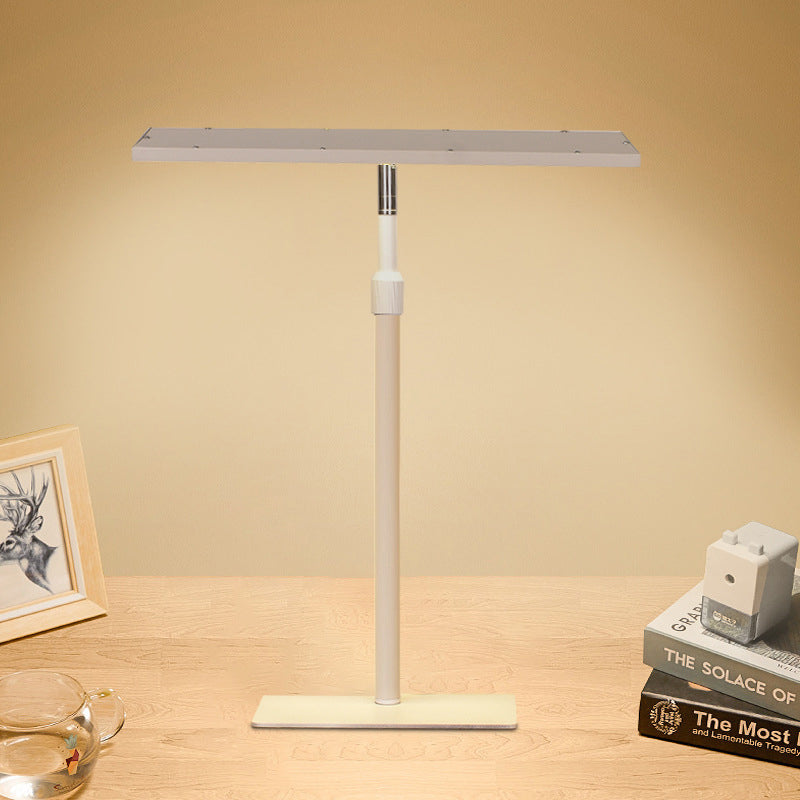 Modern Minimalist Rectangle Iron LED Table Lamp For Bedroom