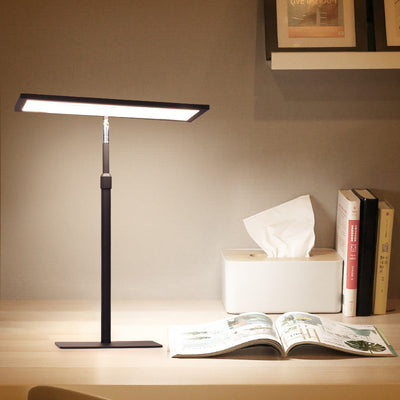 Modern Minimalist Rectangle Iron LED Table Lamp For Bedroom