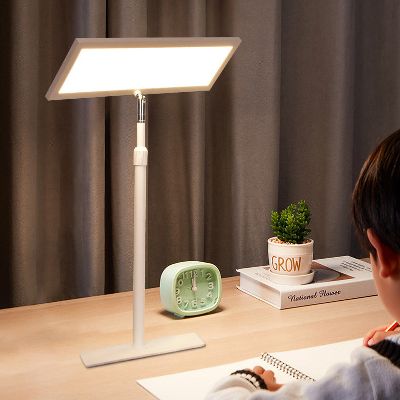 Modern Minimalist Rectangle Iron LED Table Lamp For Bedroom