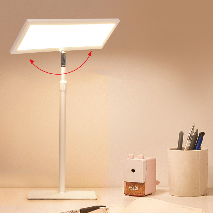 Modern Minimalist Rectangle Iron LED Table Lamp For Bedroom