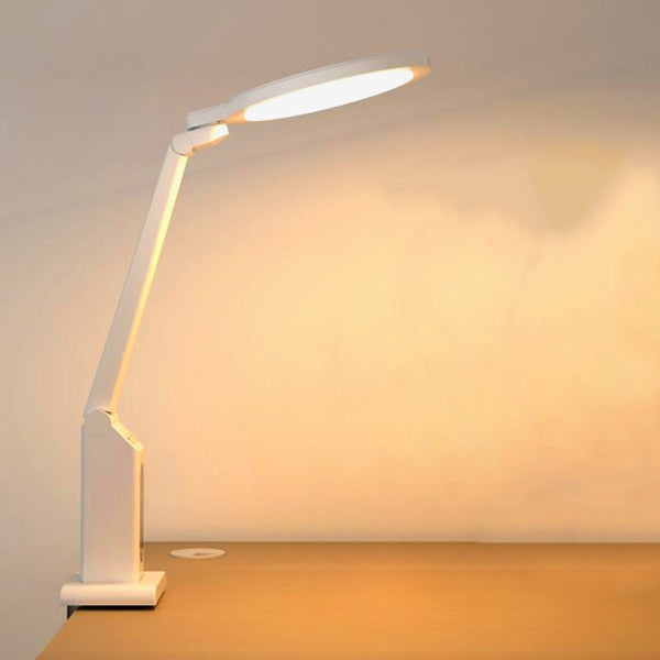 مصباح طاولة LED قابل للطي بتصميم مستطيل مستدير من ABS لغرفة النوم بأسلوب عصري وبسيط 