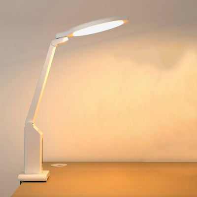Modern Minimalist Foldable Round Rectangle ABS LED Table Lamp For Bedroom