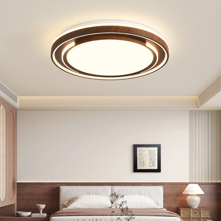 Moderne minimalistische runde Eisen-Acryl-Schirm LED-Deckenleuchte für das Schlafzimmer 