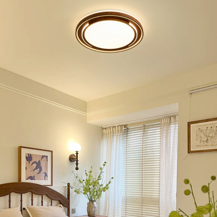 Moderne minimalistische runde Eisen-Acryl-Schirm LED-Deckenleuchte für das Schlafzimmer 