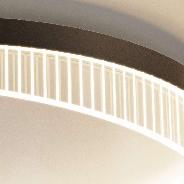 Plafonnier LED moderne minimaliste rond cadre en fer abat-jour en acrylique pour chambre 