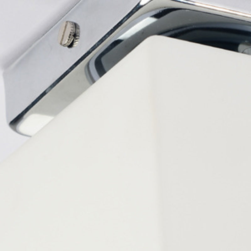Moderner minimalistischer quadratischer Metallfuß Glas Schirm 1-Licht Deckenleuchte für das Wohnzimmer 