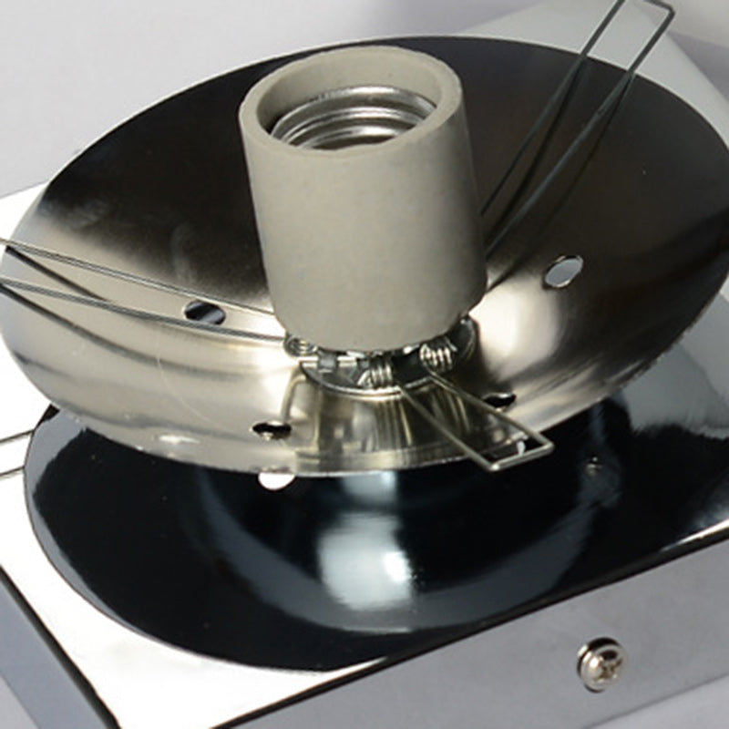 Moderner minimalistischer quadratischer Metallfuß Glas Schirm 1-Licht Deckenleuchte für das Wohnzimmer 