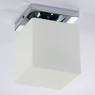 Moderner minimalistischer quadratischer Metallfuß Glas Schirm 1-Licht Deckenleuchte für das Wohnzimmer 