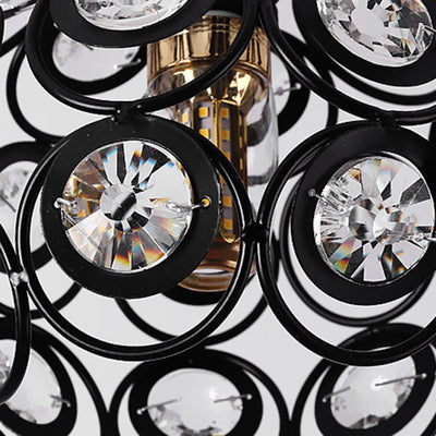 Contemporary Nordic Dome Circle Combination Iron Aluminum Frame 1-Light Pendant Light For Living Room