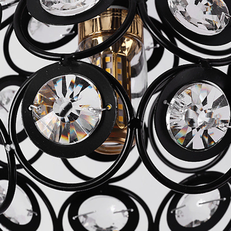 Contemporary Nordic Dome Circle Combination Iron Aluminum Frame 1-Light Pendant Light For Living Room