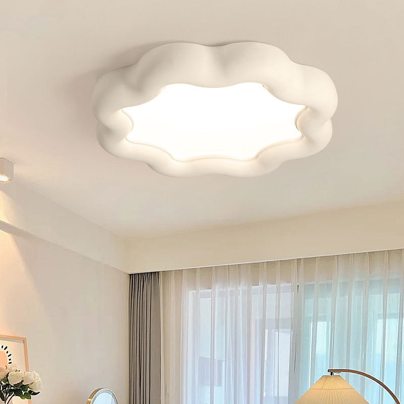 Zeitgenössische kreative Pflaumenblüten Eisenharzrahmen Acrylschirm LED-Deckenleuchte für das Wohnzimmer 