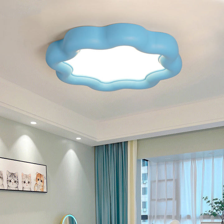 Zeitgenössische kreative Pflaumenblüten Eisenharzrahmen Acrylschirm LED-Deckenleuchte für das Wohnzimmer 