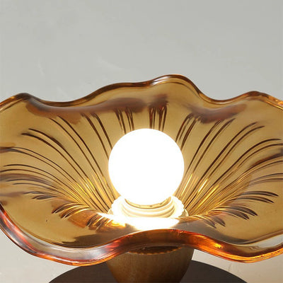 Moderne Mid-Century runde quadratische Spitzen-Gummi-Holz-Eisen-Glas 1-Licht-Halbeinbau-Deckenleuchte für das Wohnzimmer 