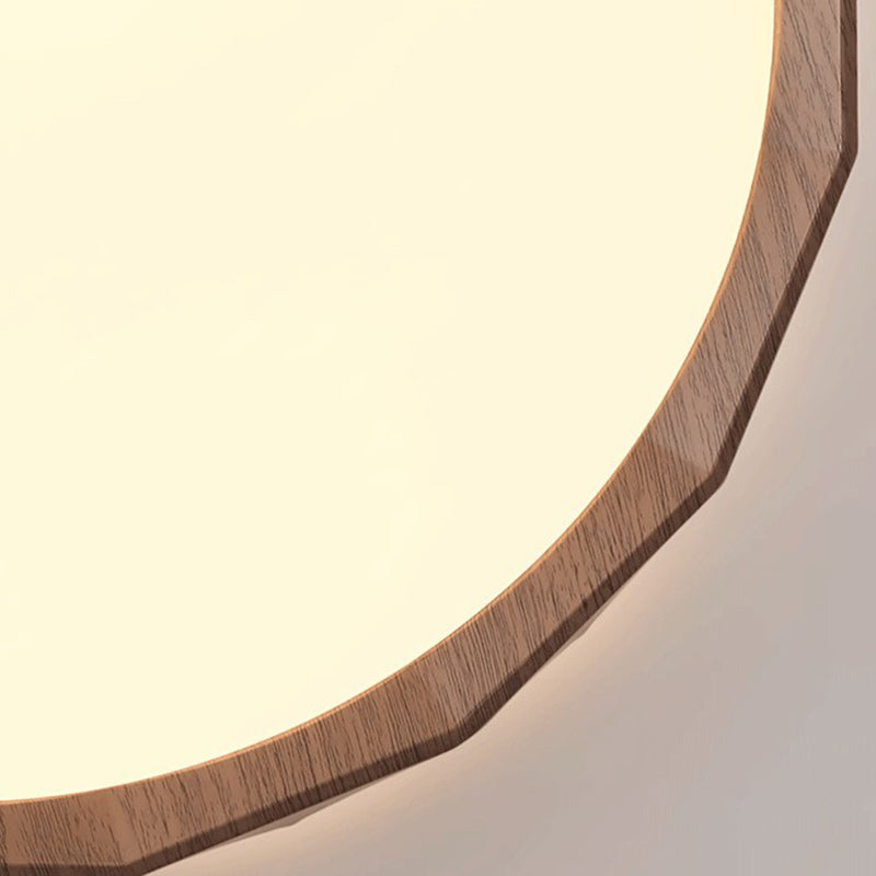 Contemporary Retro Round Diamond Border Iron Acrylic LED Flush Mount Ceiling Light For Bedroom