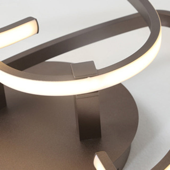 Moderne Minimalistische Linie Liebe Eisen Acryl LED Deckenleuchte für Wohnzimmer 