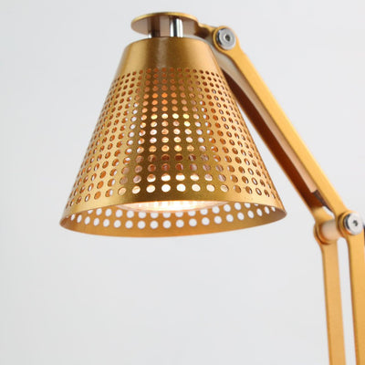Lampe de table à cire fondante aromatique à une lumière avec abat-jour en verre rayé en fer, cylindre pliable romantique minimaliste moderne pour chambre à coucher 